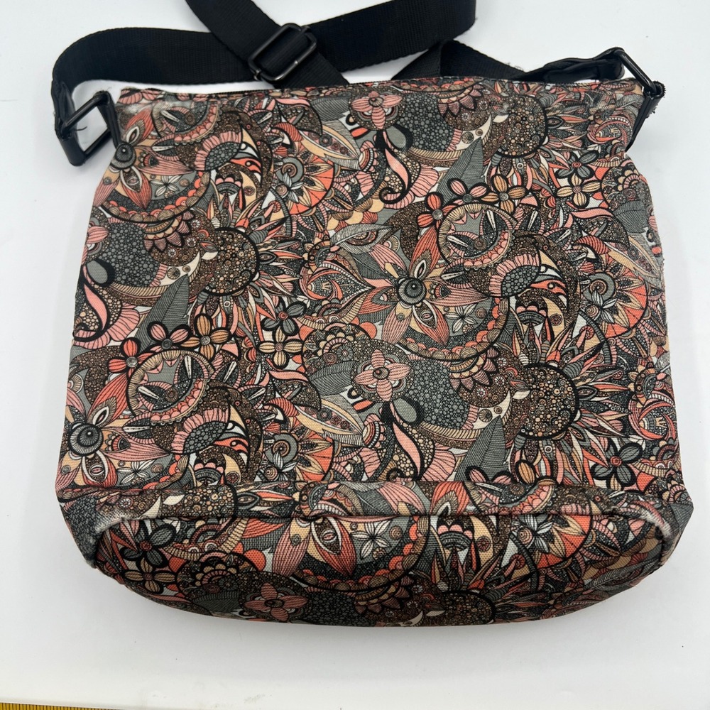 Sakroots Kilo Top ZipCrossbody Bag Purse SatchelBoho Floral Print Mosaic